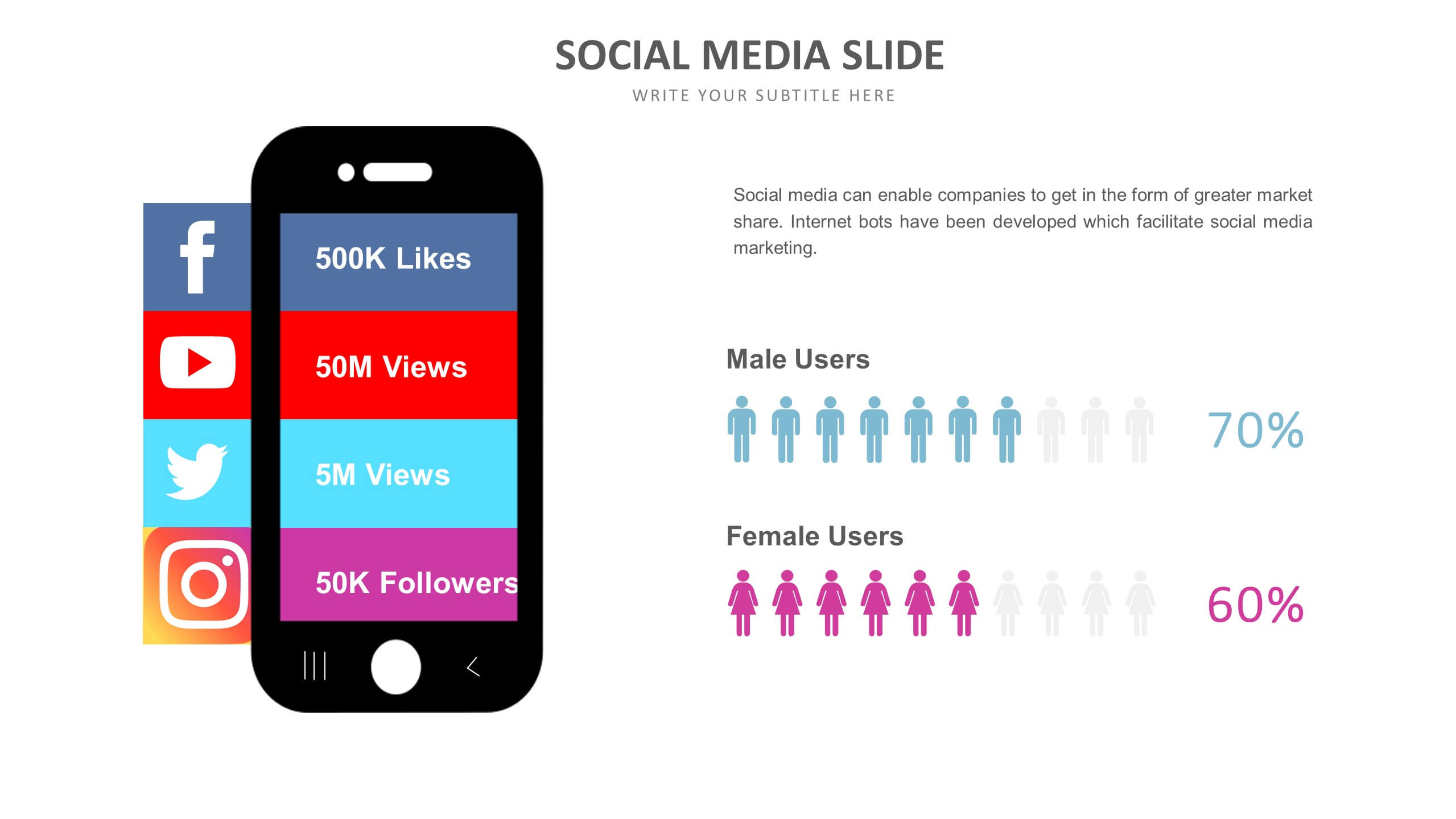 Slide Templates: Social Media Slide