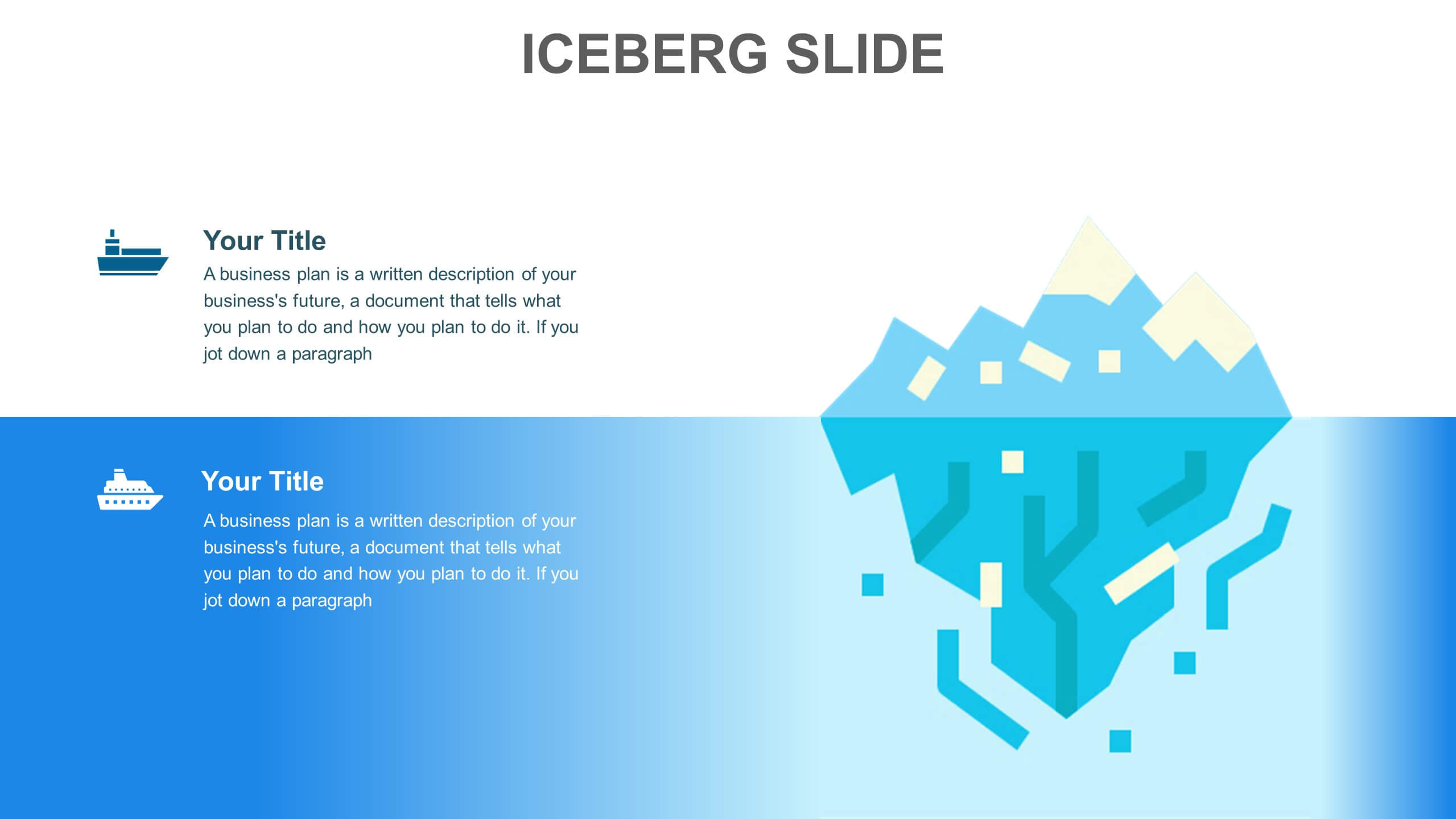 Slide Templates: Iceberg Slide