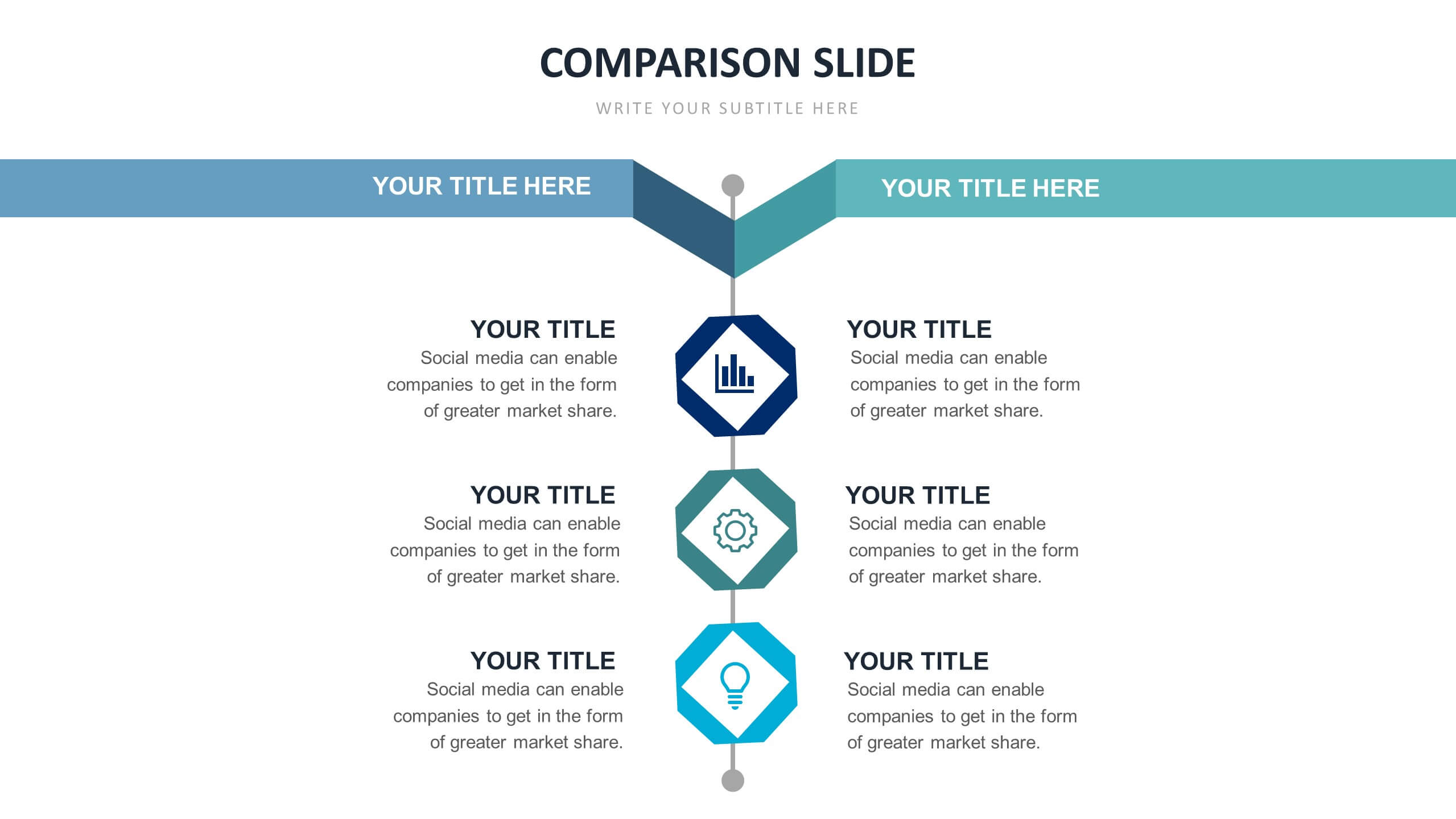 Slide Templates Comparison Slide