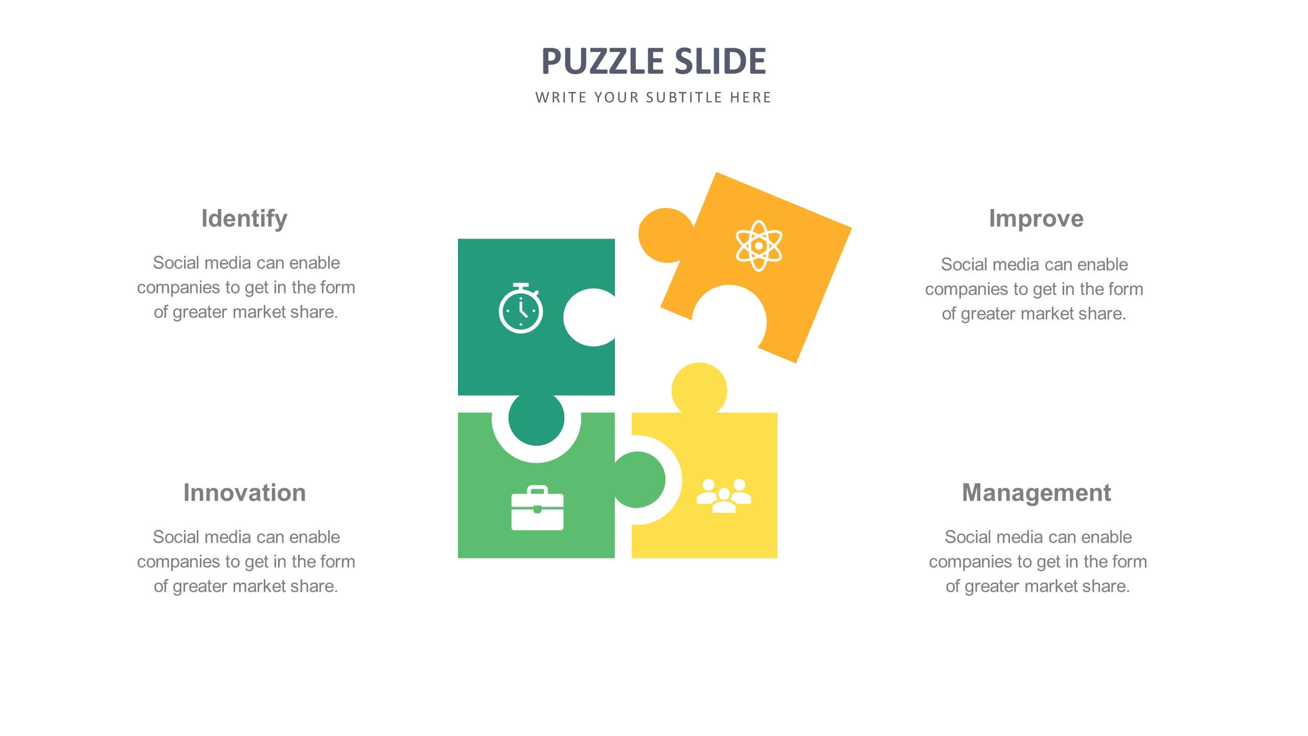 Slide Templates: Puzzle Slides